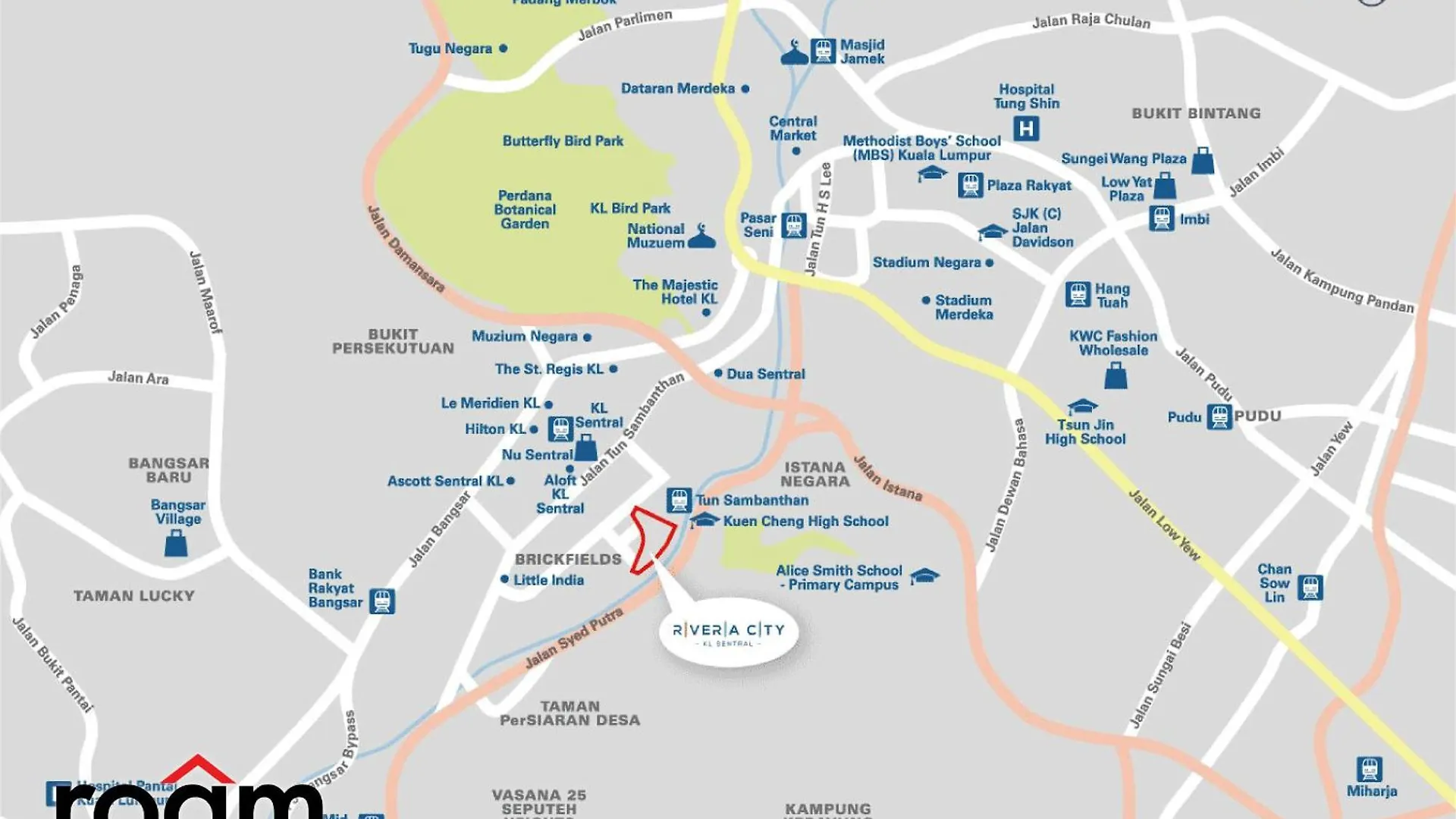 קואלה לומפור The Riv, Riveria City Kl Sentral מלזיה